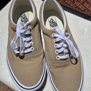 Vans Men's Tan Canvas Sneakers